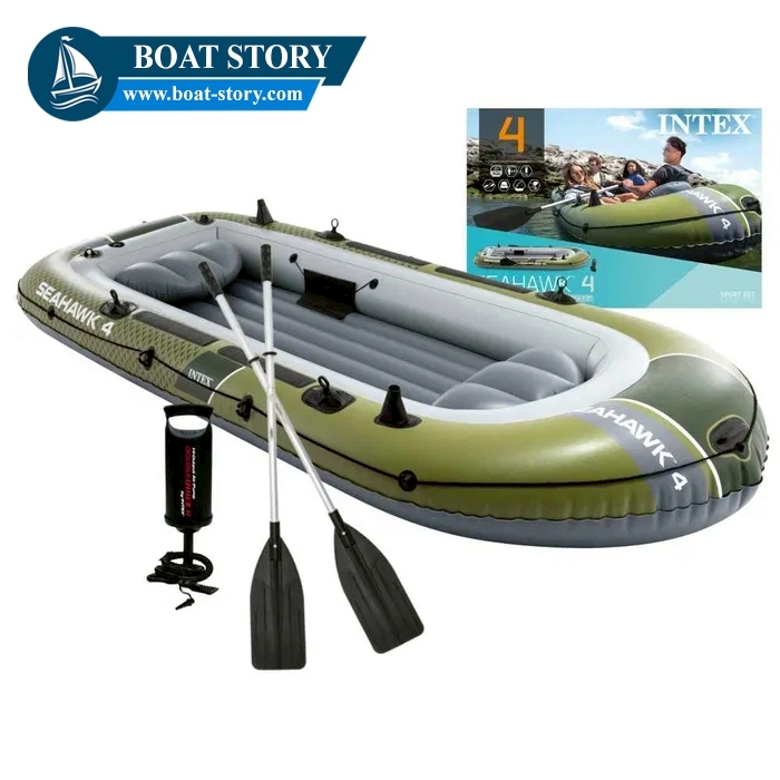 เรือยาง INTEX รุ่น SEAHAWK 4 นั่งได้ 4 ท่าน  อุปกรณ์ครบพร้อมปั๊มสูบลม_1